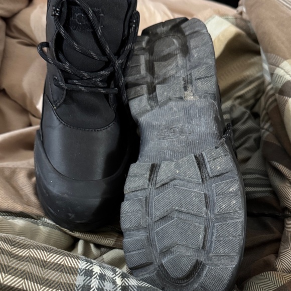 UGG Black Waterproof Lace-Up Snow Boots - Picture 2 of 2